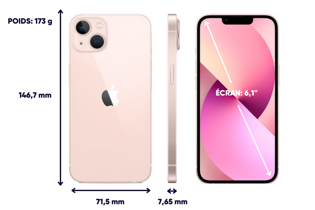 Dimensioni e peso iPhone 13